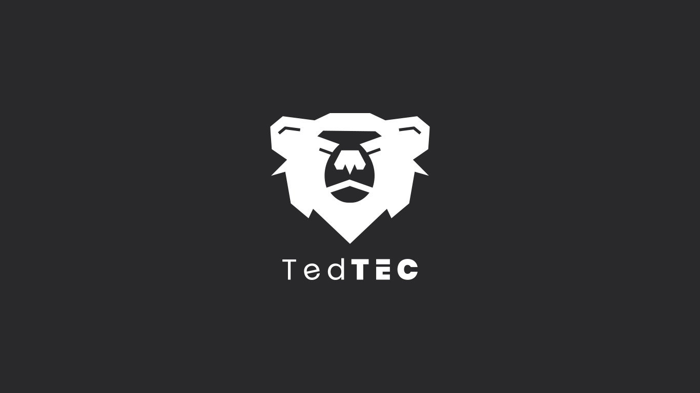 Logo TedTec em fundo escuro